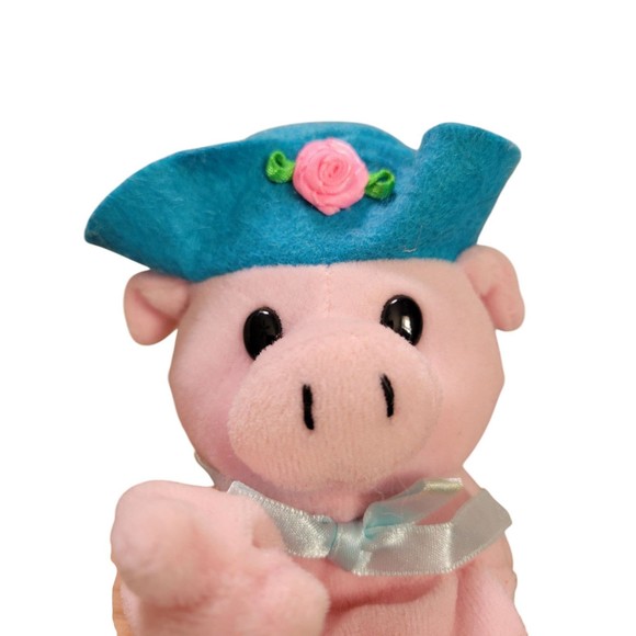 NWT Gibson Greetings Easter Finger Puppets Cow Pig Farm Animals Plush - Picture 5 of 6